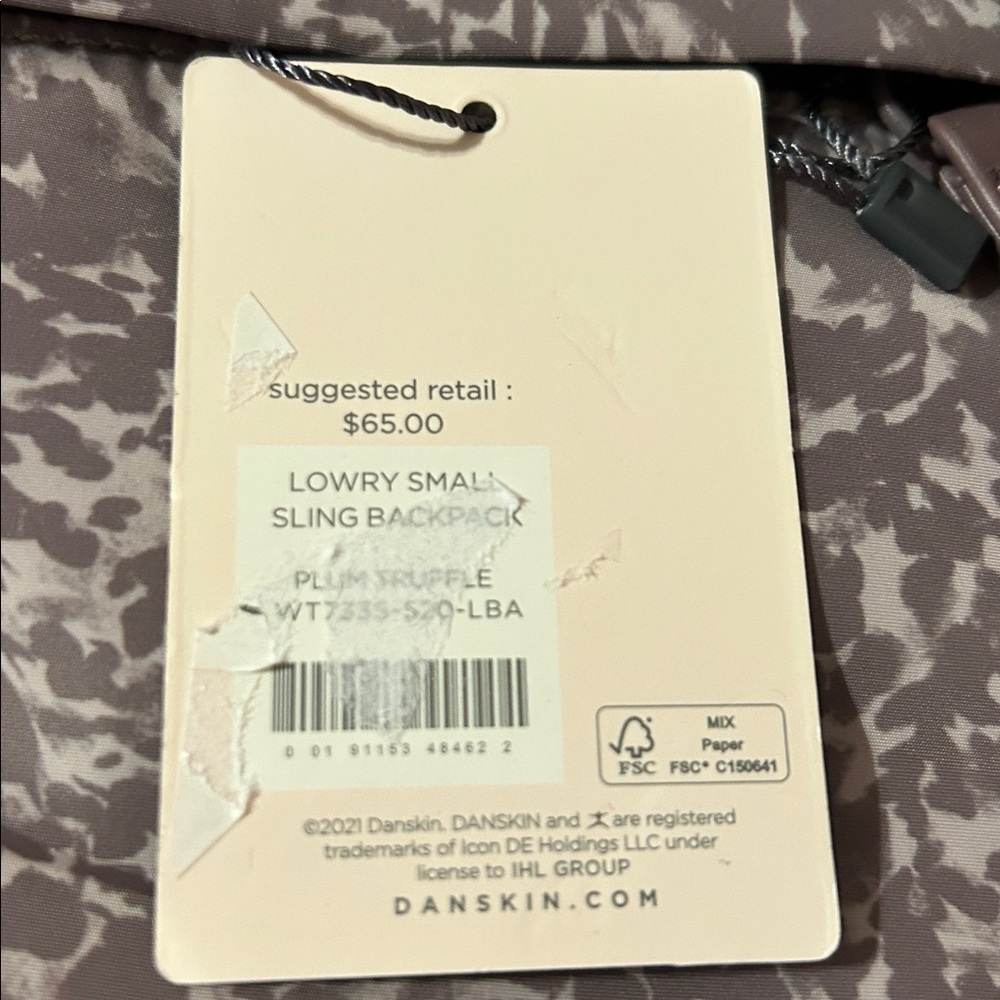 Danskin Patterned Gray Mini Backpack - Picture 4 of 6